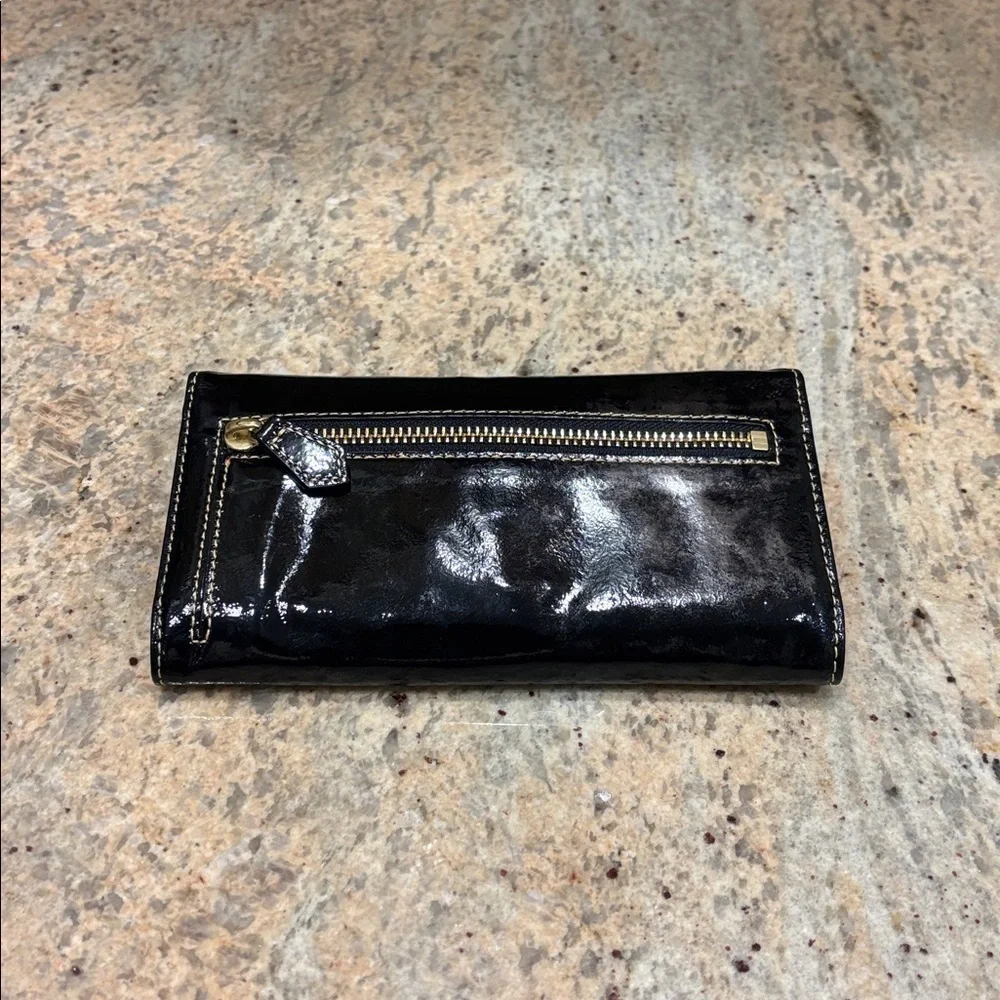 Dooney & Bourke Black Patent Leather Clutch